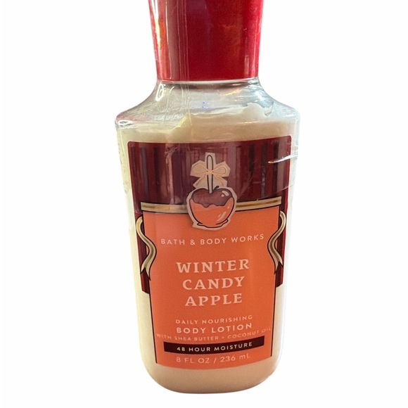 Bath & Body Works Other - Bath & Body Works Winter Candy Apple Body Lotion - Red and Cream